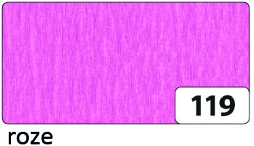 Crêpepapier Folia 250x50cm nr119 roze 1 Stuk