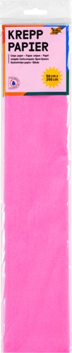 Crêpepapier Folia 250x50cm nr119 roze 1 Stuk-2