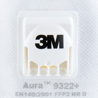 Stofmasker 3M Aura 9322 FFP2  ventiel 2st 2 Stuk-3
