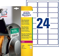 Etiket Avery L7912-10 63.5x33.9 polyester wt 240st 10 Vel-2