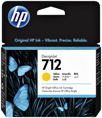 Inktcartridge HP 712 3ED69A geel 1 Stuk