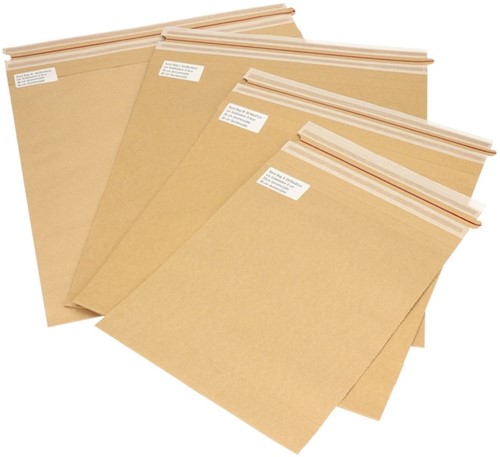Sendbag verzendverpakking 38/42x44 + 9.5cm bruin 200 Stuk