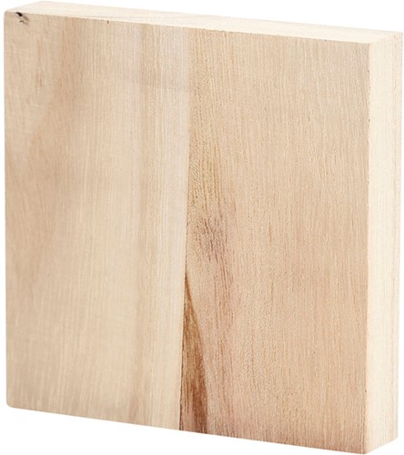 Knutselplank Crea Com Ikoon 9.6x9.6x2cm hout 1 Stuk