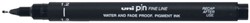 Fineliner Uni-ball Pin 1.2mm zwart 12 Stuk