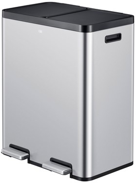 Afvalbak EKO Essential Recycler 2x30liter RVS 1 Stuk