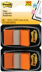Indextabs 3M Post-it 680 25.4x43.2mm duopack or 100 Vel