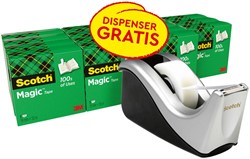 Plakband Scotch Magic 19mmx33m + houder zi 16rol 17 Stuk