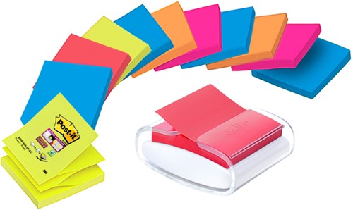 Memoblokdispenser 3M tbv Z-Note 76x76mm tr + 12blk 1 Stuk
