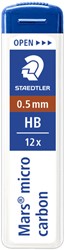 Potloodstift Staedtler mars micro carbon 0.5 mm hb 12 Stuk