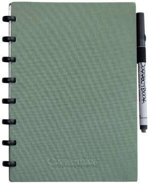 Notitiebk Correctbook A5 blanco 40blz linnen green 1 Stuk