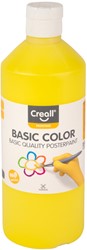 Plakkaatverf Creall basic geel 500ml 500 Milliliter