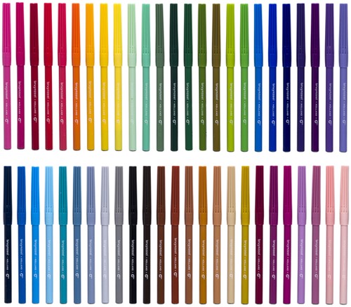 Viltstift Bruynzeel Kids assorti 50 stuks 50 Stuk-2