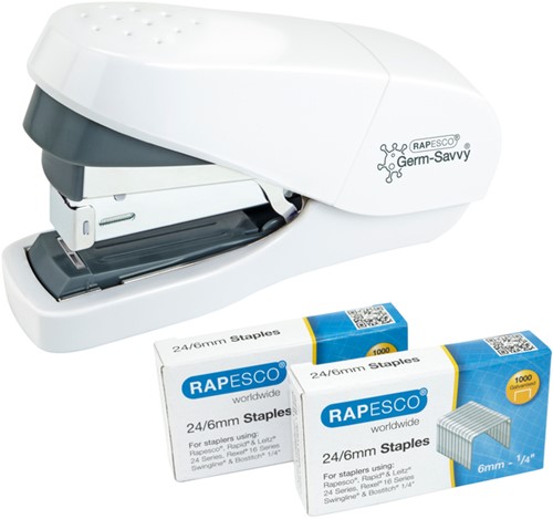 Nietmachine Rapesco Germ-Savvy wit 1 Stuk