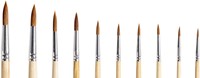Penseel Qrea synthetisch haar  set à 10 breedtes 10 Stuk-3