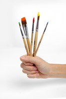 Penseel Qrea synthetisch haar  set à 10 breedtes 10 Stuk-1