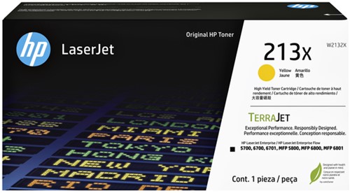 Tonercartridge HP W2132X 213X geel 1 Stuk