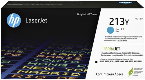 Tonercartridge HP  W2131Y 213Y blauw 1 Stuk