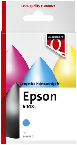 Inktcartridge Quantore Epson 604XL T10H24 blauw 1 Stuk