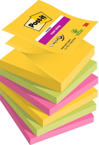 Memoblok Post-it 3M Z-Note R330 SS Carnival 6 Stuk