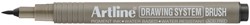 Fineliner Artline technisch brush zwart 1 Stuk