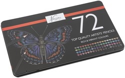 Kleurpotloden Nassau fine art assorti blik a 72st 1 Stuk