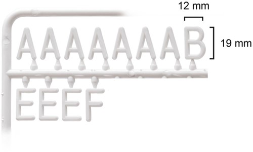 Letterbord IEZZY 30x30cm zwart hout 1 Stuk-6