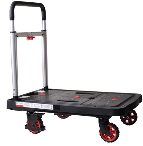 Transportkar Pavo inklapbaar 137kg zwart 1 Stuk