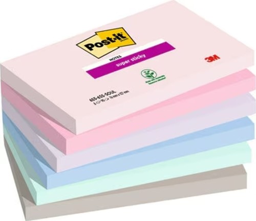 Memoblok 3M Post-it 655-6SS 76x127mm SOUL 6 Stuk