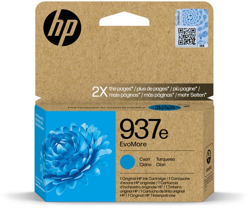 Inktcartridge HP 4S6W6NE 937E Evomore blauw 1 Stuk