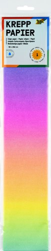 Crêpepapier Folia regenboog 250x50cm 10 kleuren 1 Stuk