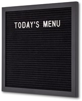 Letterbord IEZZY 30x30cm zwart hout 1 Stuk-2