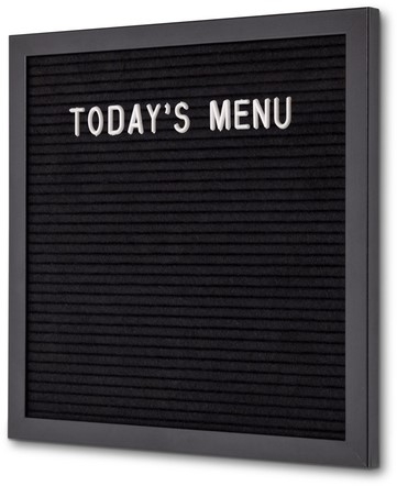 Letterbord IEZZY 30x30cm zwart hout 1 Stuk-2