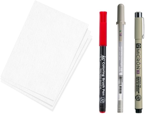 Tekenset Sakura Creative Kit Samurai 6 Stuk-2