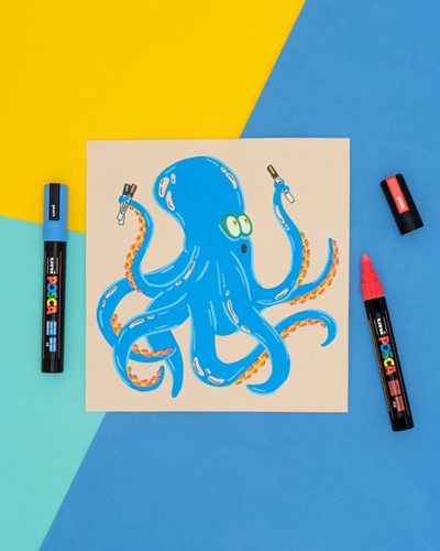 Paintmarker Uni POSCA PC17K EB rechthoek zilver 1 Stuk-1