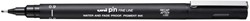 Fineliner Uni-ball Pin 0.9mm zwart 1 Stuk
