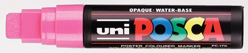 Paintmarker Uni POSCA PC17K EB rechthoek roze 1 Stuk