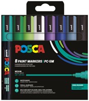 Paintmarker Uni POSCA PC5M M 8st koele kleuren 8 Stuk