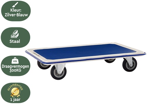 Transportkar BRASQ zonder duwbeugel 300kg 1 Stuk-3
