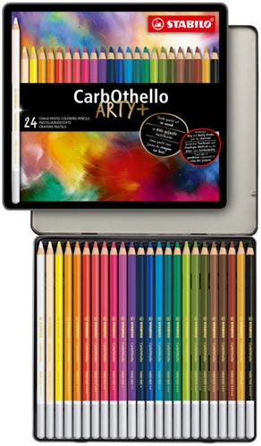 Kleurpotlood STABILO CarbOthello kalkpastel 24st 24 Stuk-3