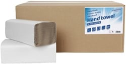 Handdoek Cleaninq Z-vouw 1-laags  naturel 5000 Vel