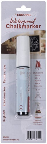 Krijtstift Europel watervast 15mm wit 1 Stuk