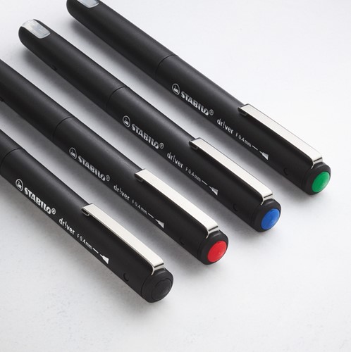 Fineliner STABILO dr!ver fijn groen 1 Stuk-2