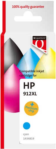 Inktcartridge Quantore Hp 912XL 3YL81AE hc blauw 1 Stuk