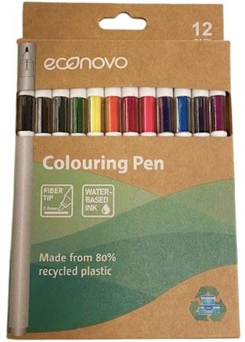 Kleurstift Econovo assorti 12 Stuk