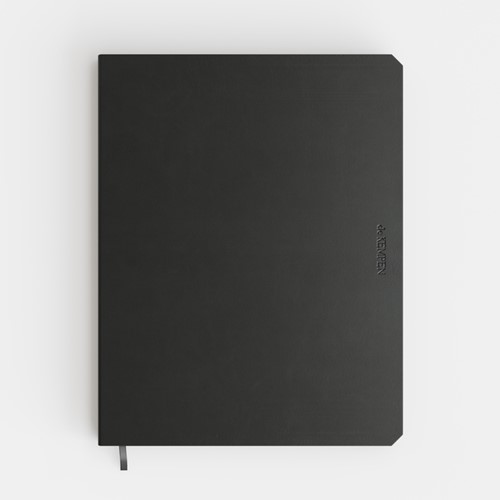 Notbk de KEMPEN Ashblack 171x220 lijn 192pag zwart 1 Stuk