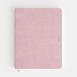 Notbk de KEMPEN Brut 171x220 lijn 192pag roze 1 Stuk