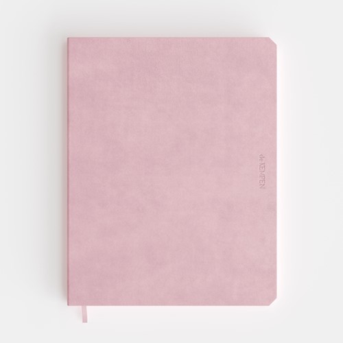 Notbk de KEMPEN Brut 171x220 blanco 192pag roze 1 Stuk