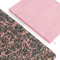 Notbk de KEMPEN Brut 171x220 blanco 192pag roze 1 Stuk-2