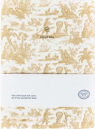 Notitieboek A5 Toile de Jouy ecru AJ 1 Stuk