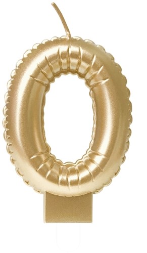 Foil balloon candle gold 0 1 Stuk